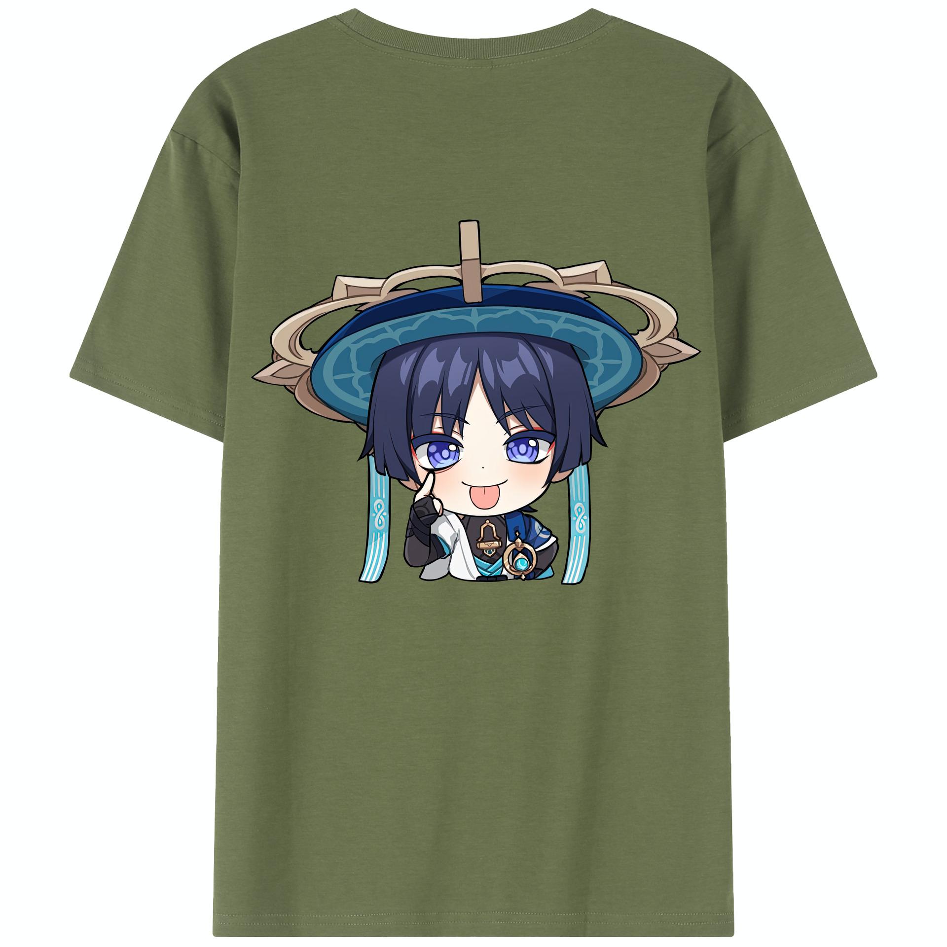 げんし神 さんペい genshin Sanpei 綿100％半袖Tシャツ（背面プリント）